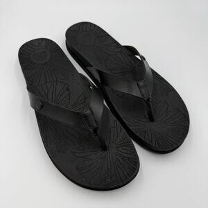 Reef Cushion Porto Cruz Black Flip Flops Women’s Size 11 Sandals Summer Spring